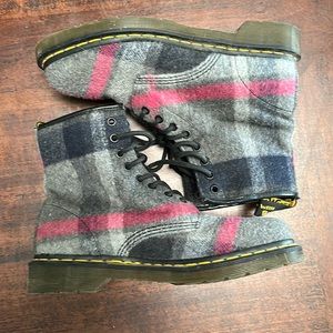 Plaid Doc Martens Castel size 9